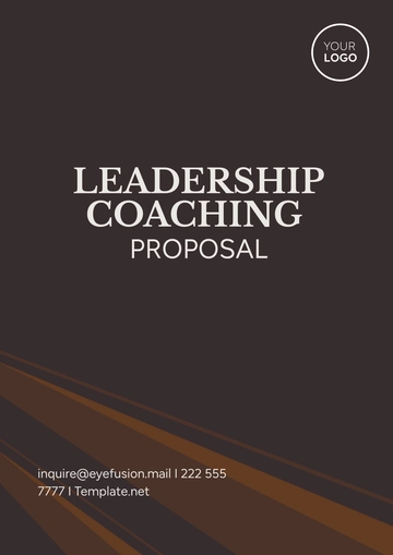 Free Leadership Coaching Proposal Template to Edit Online