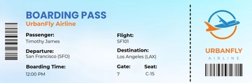 Free Airline Ticket Template to Edit Online