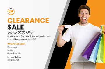 Free Retail Promotional Banner Template to Edit Online