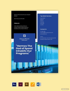 IT Sales Flyer Template