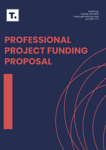 Free Professional Project Funding Proposal Template to Edit Online