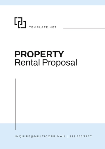 Free Property Rental Proposal Template to Edit Online