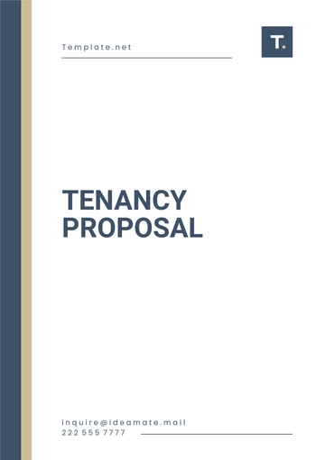 Free Tenancy Proposal Template to Edit Online
