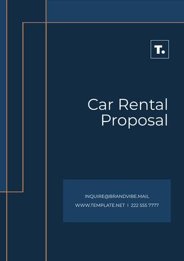 Free Car Rental Proposal Template to Edit Online