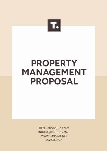 Free Property Management Proposal Template to Edit Online