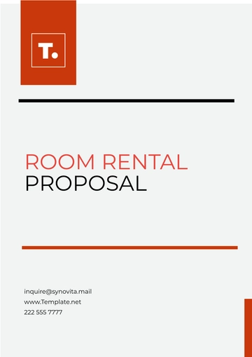 Free Room Rental Proposal Template to Edit Online