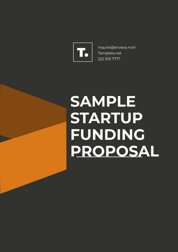 Free Sample Startup Funding Proposal Template to Edit Online