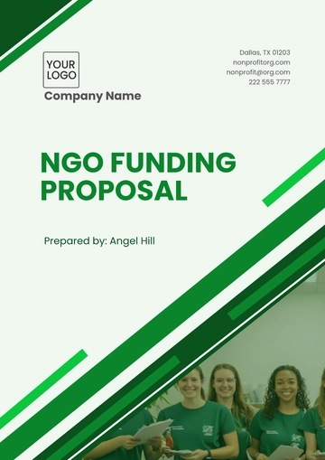 Free NGO Funding Proposal Template to Edit Online