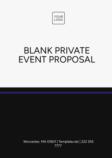 Free Blank Private Event Proposal Template to Edit Online