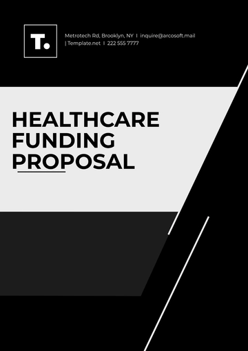 Free Healthcare Funding Proposal Template to Edit Online