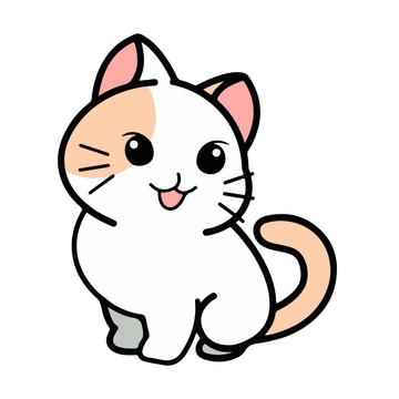 Free Kawaii Cat Clipart to Edit Online