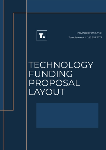 Free Technology Funding Proposal Layout Template to Edit Online