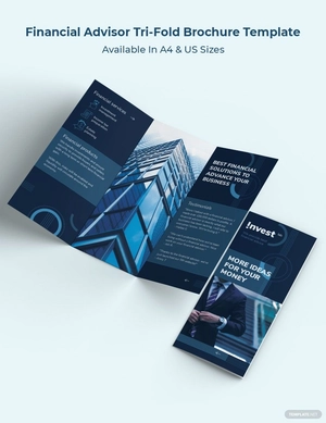 Financial Advisor Tri-Fold Brochure Template