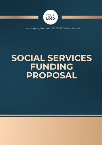 Free Social Services Funding Proposal Template to Edit Online
