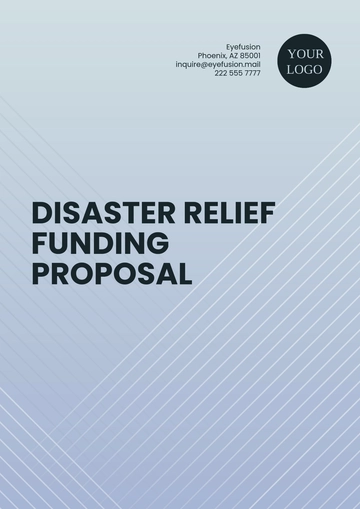 Free Disaster Relief Funding Proposal Template to Edit Online