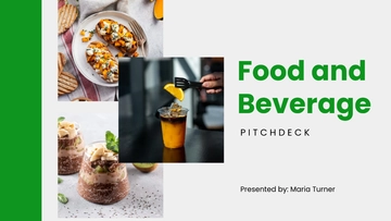 Free Food and Beverage Pitch Deck Template to Edit Online