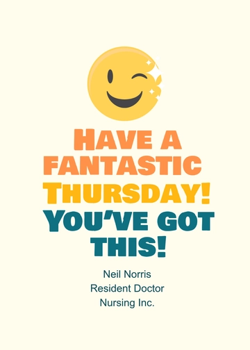 Free Thank you Thursday Template to Edit Online
