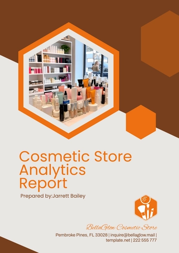 Free Cosmetic Store Analytics Report Template to Edit Online