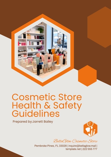 Free Cosmetic Store Health & Safety Guidelines Template to Edit Online