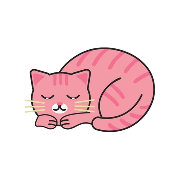 Free Sleeping Cat Clipart to Edit Online