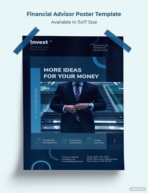 Financial Advisor Poster Template