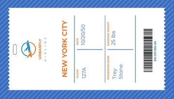 Free Airline Luggage Tag Template to Edit Online