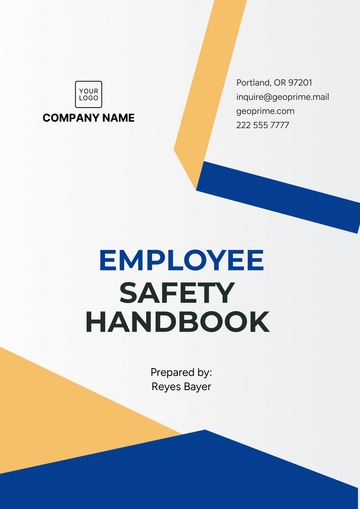 Free Employee Safety Handbook Template to Edit Online