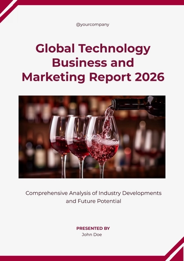 Free Wine Cover Page Template to Edit Online