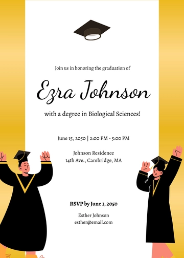 Free Graduation Invitation Background Template to Edit Online