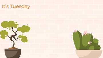 Free Tuesday Zoom Background Template to Edit Online