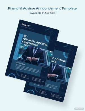 Financial Advisor Announcement Template