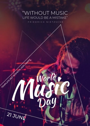 World Music Day Invitation Template