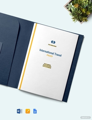International Travel Policy Template