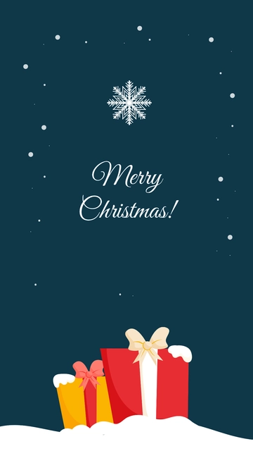 Free Merry Christmas Wallpaper Template to Edit Online