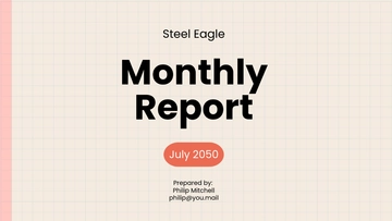 Free Monthly Report Dashboard Template to Edit Online