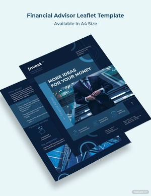 Financial Advisor Leaflet Template