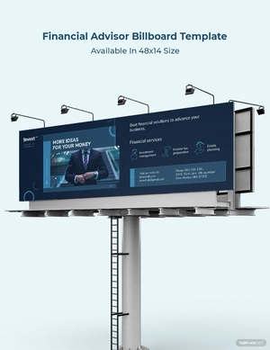 Financial Advisor Billboard Template