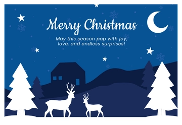 Free Christmas Pop-Up Card Template to Edit Online