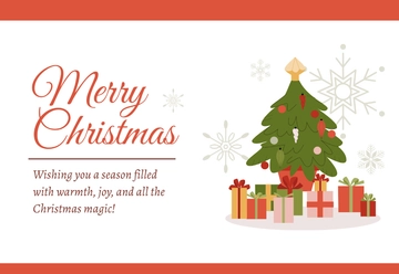 Free Christmas Card for Email Template to Edit Online