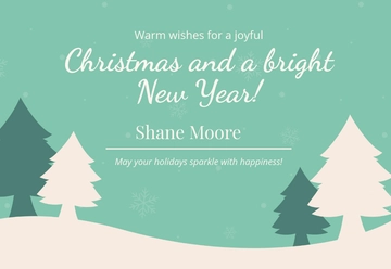 Free Printable Christmas Card Template to Edit Online