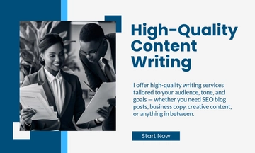 Free Fiverr Writing Gig Template to Edit Online