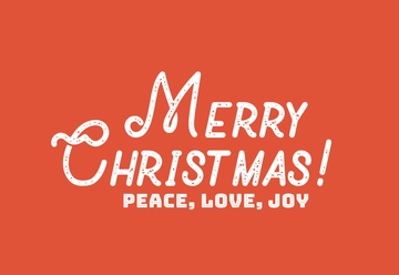 Free Minimalist Christmas Card Template to Edit Online