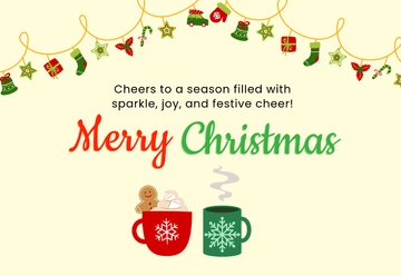 Free Festive Christmas Card Template to Edit Online