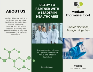 Free Pharmaceutical Marketing Brochure Template to Edit Online