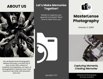 Free Photography Brochure Template to Edit Online