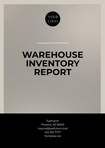 Free Warehouse Inventory Report Template to Edit Online Free Warehouse Inventory Report Template to Edit Online