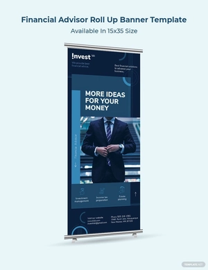 Financial Advisor Roll Up Banner Template