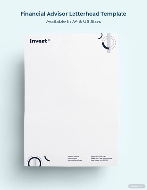 Financial Advisor Letterhead Template