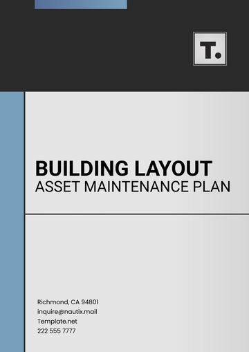 Free Building Layout Asset Maintenance Plan Template to Edit Online