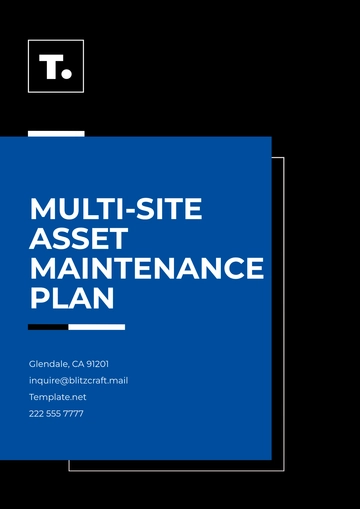 Free Multi-Site Asset Maintenance Plan Template to Edit Online
